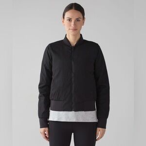 Lululemon Non Stop Bomber Reversible Jacket First Release in Black Size 4 Coat
